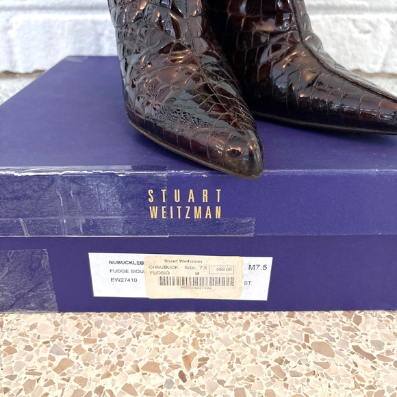 Stuart Weitzman Nubuckleboot Heeled booties - Picture 10 of 10